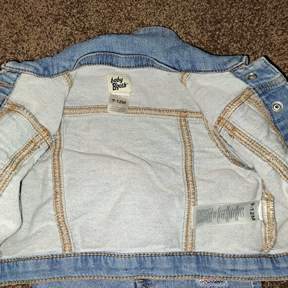 Baby B'gosh Denim Jean Jacket and Cat&Jack Super Stretch Skinny Sequin Jeans - Picture 8 of 8